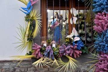 Telde pide la protección de María Auxiliadora con el rezo del 'Regina Coello' (Foto Francisco Javier Santana)